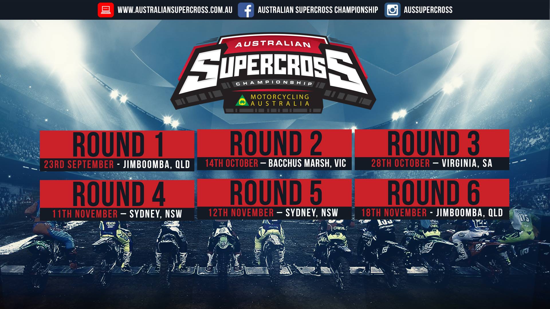 Superccross Calendar